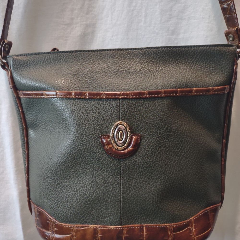 Jackson Olive Green Bag with Black Accents